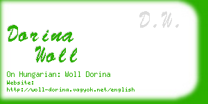 dorina woll business card